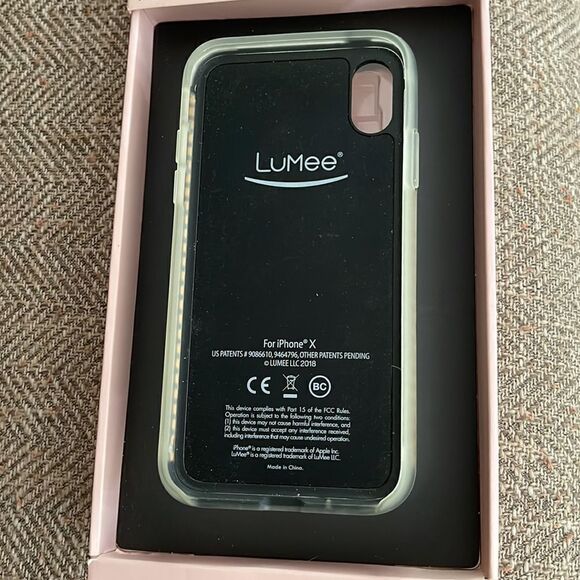 Lumee IPhone X duo Instafame Lighted Case - Picture 3 of 5